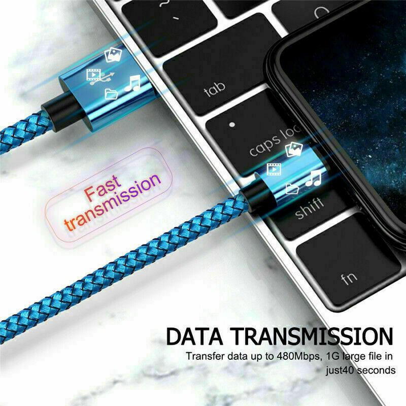 2m 3m Extra Long Data Fast Charging Charger Cable USB For iPhone 7 8 6 iPad Cord gallery