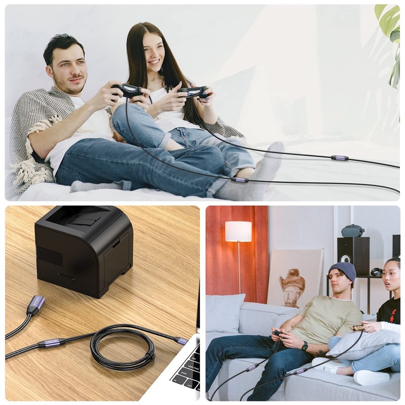 USB 2.0 Type A Male To Female Active Repeater Extension Cable 480 Mbps 50 Ft gallery