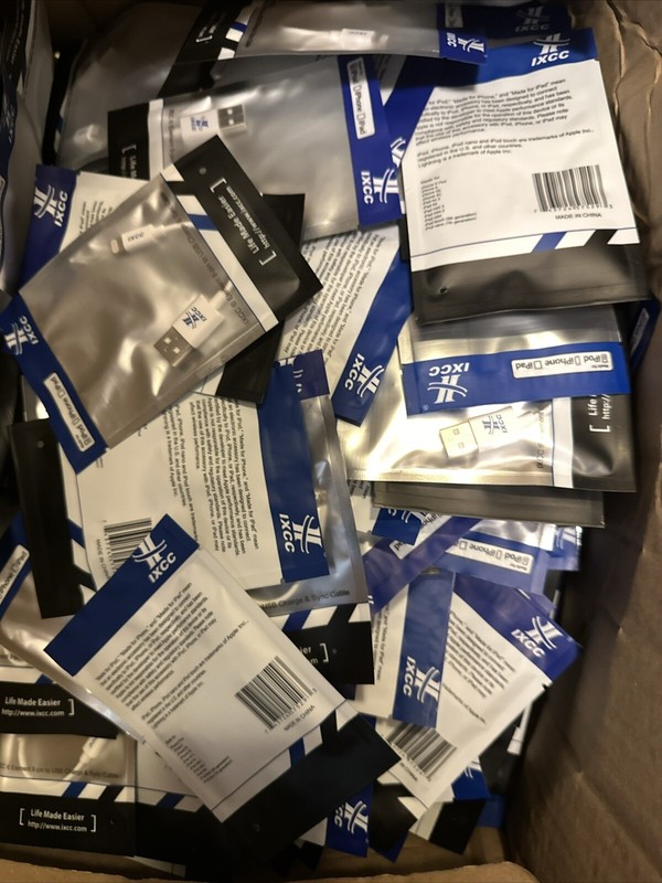100 Charge Cords NEW In Package, iPhone IX-CC - For IPAD, IPHONE, IPOD!!! gallery