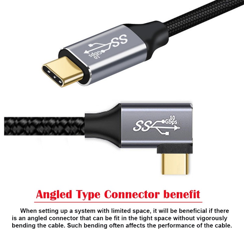Xiwai Type-C USB-C Male to Male USB3.1 10Gbps 100W Data Cable with E-marker