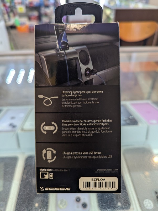 Scosche StrikeLine Flo - Charge & Sync Cable w/Flowing Charge LED for Micro USB gallery