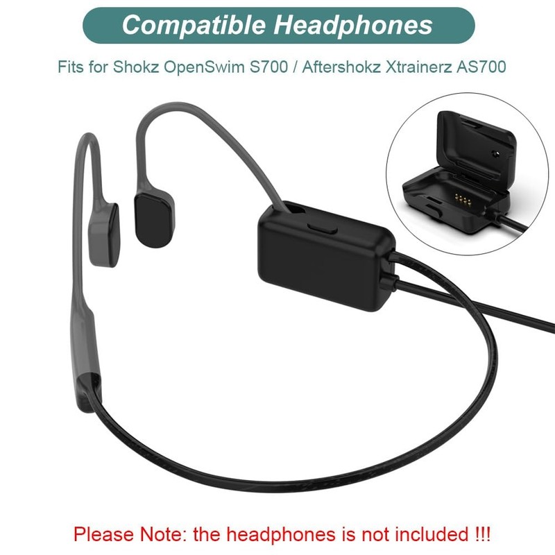 Charger for Shokz OpenSwim S700 / Aftershokz Xtrainerz AS700 gallery