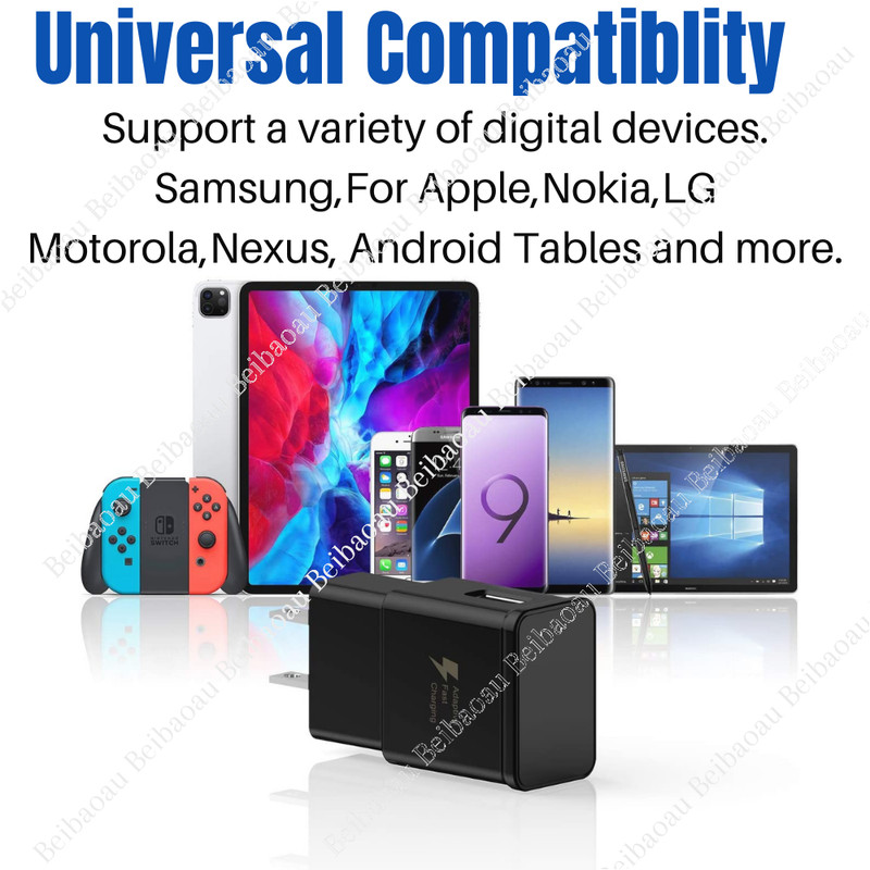 10Pack USB Fast Wall Charger AC Power Adapter Charging Block For Samsung Android gallery