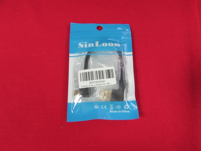 NEW! SINLOON BLACK 6″ MICRO USB CABLE X001G3OKG1