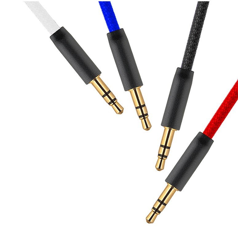CBTEK Stereo Tangle-Free Aux Cables – Red