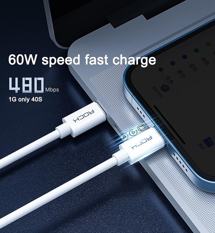 60W Fast Charging Cable USB Phone Data adapter kit USB-C/USB-A/Micro-USB gallery