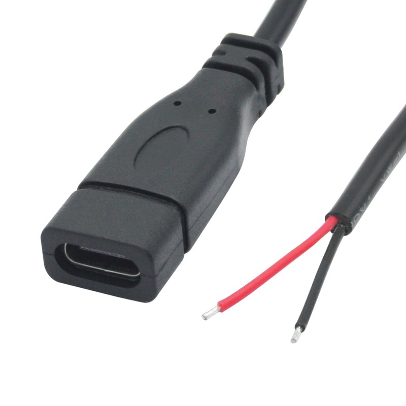 2Pcs USB C to 2 Pin Bare Wire Open End Wire, 1M/3FT USB Type C Female Plug Pi... gallery