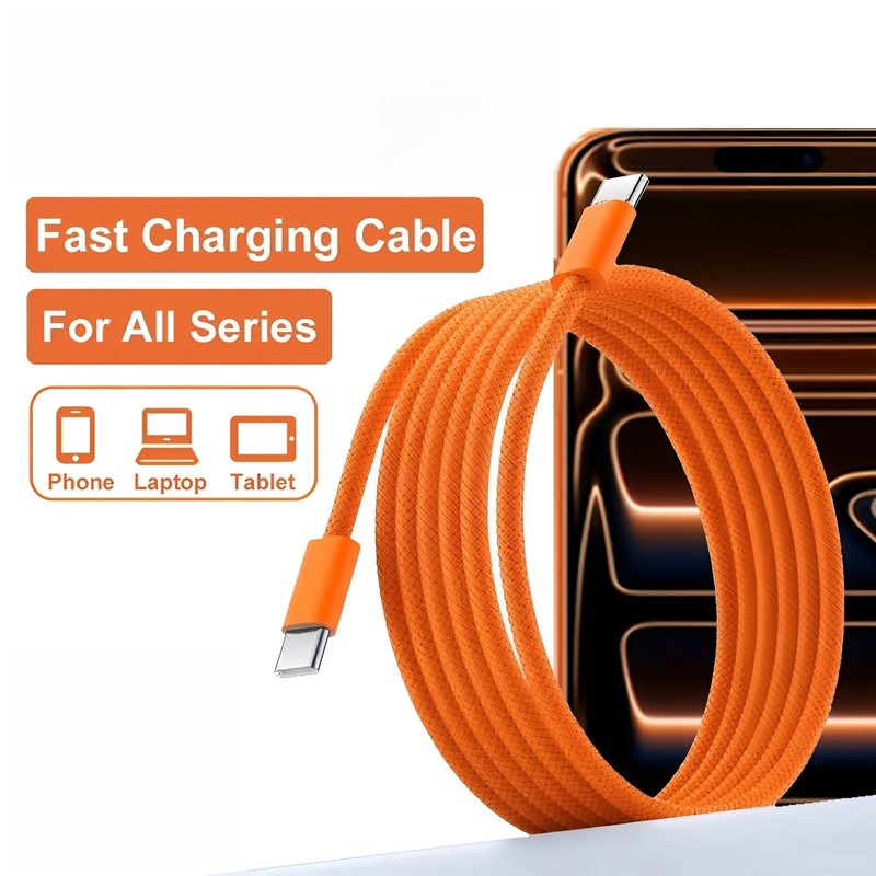 PIN Cable USB C To USB Type C Fast Charger Cable for iPhone 17 16 15 Plus New