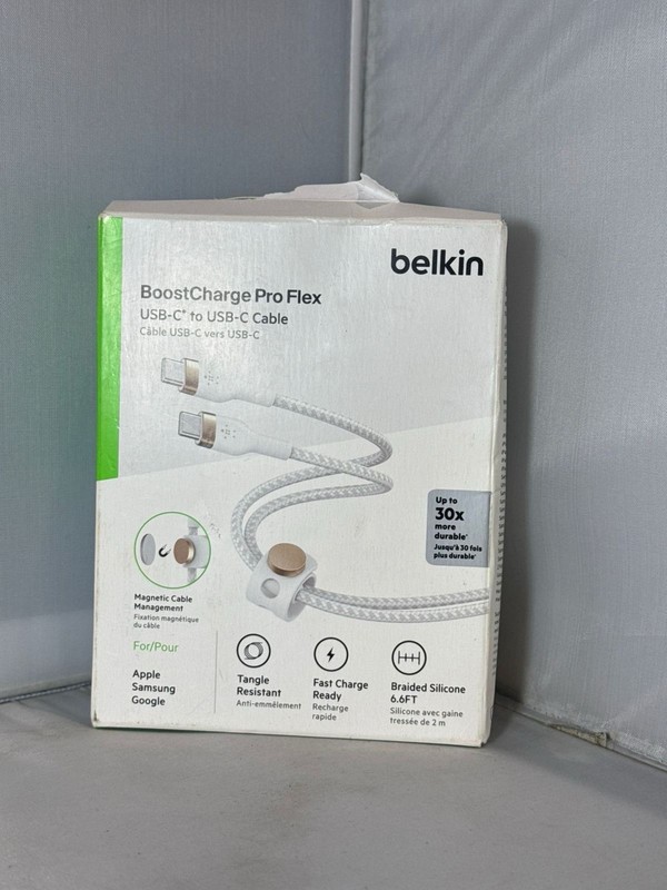 Belkin Boost Charge Pro USB C Connector+Strap 6.6 ft 2 m