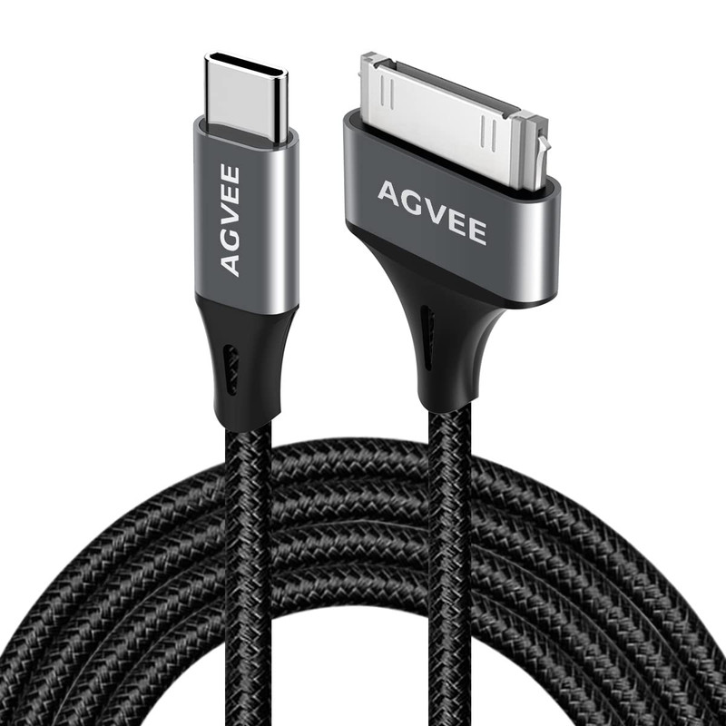 [2 Pack 3Ft USB-C to 30 Pin Cable for Old Iphone 4/4S Ipad 1/2/3 Ipod gallery