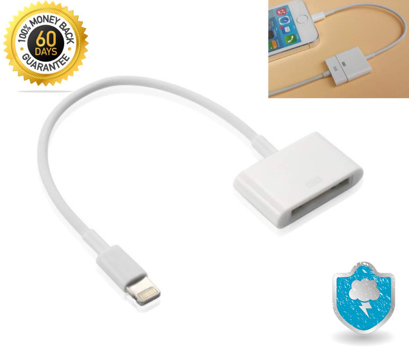 30Pin Adapter iPhone Male to 30Pin Female Connector Converter for 12 11 8 7