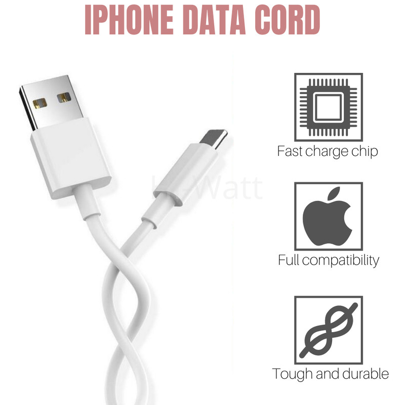 6Pack Heavy Duty USB Cable Lot For Apple iPhone 11 XR 8 7 iPad Charger Data Cord gallery