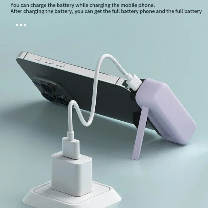 5000mAh Portable Fast Charger Mini Power Bank External Battery For iPhone Type-C gallery