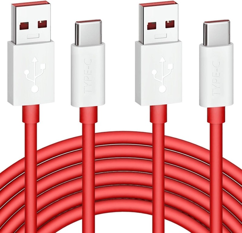 Robust USB-C Charging Cable - 2-Pack 6FT Red for OnePlus Fast Charging Needs gallery