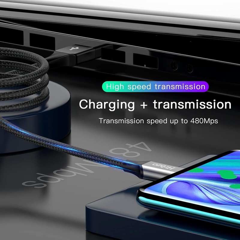 USB-C Charger Cable 3-Pack - 3A Fast Charge, 9 Feet Total Length, Durable Design gallery