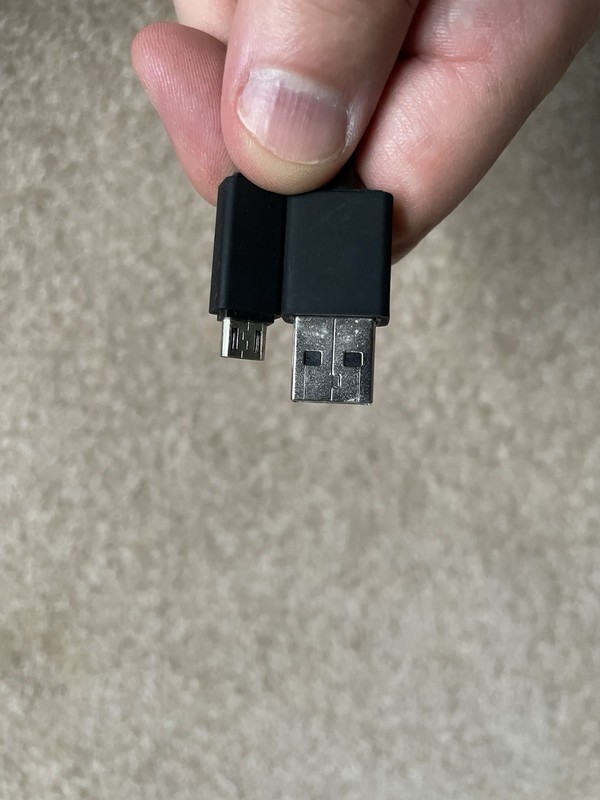 USB To Micro USB Cable Black 6In gallery