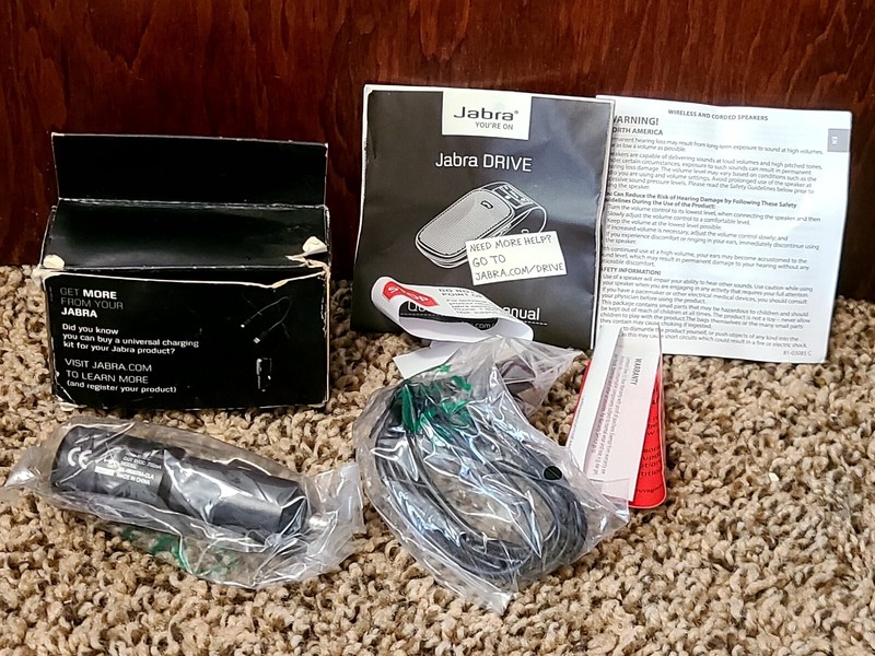 Jabra Drive Replacement Car DC Chrarging Adapter W/ Micro USB Charging Cable-NEW