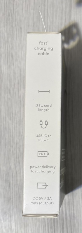 Heyday 3 FT Fast Charging Cable USB-C To USB-C, Lavender Purple gallery