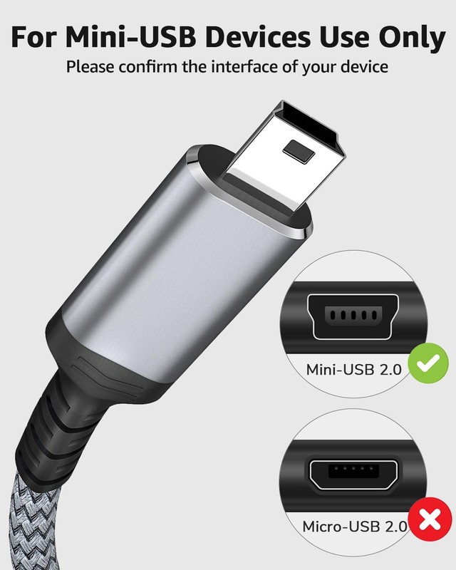 3Ft USB to Mini USB Cable Compatible w/ PS3 Controller MP3 Player Camera gallery