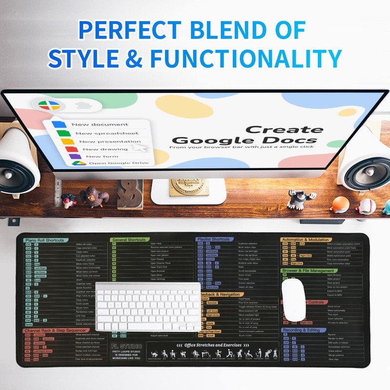 FL Studio Mousepad, Extra Large Fruity Loops Studio Shortcuts Mouse Pad, Larg... gallery