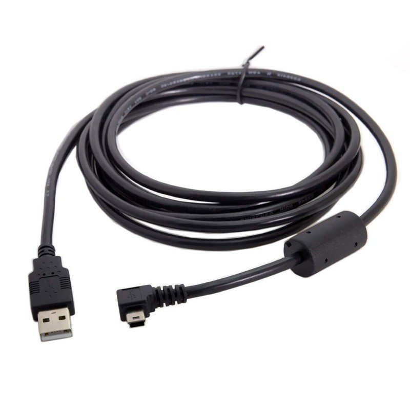 Mini USB B Type 5Pin Male Left Angled 90 Degree to USB 2.0 Male Data Cable wi... gallery