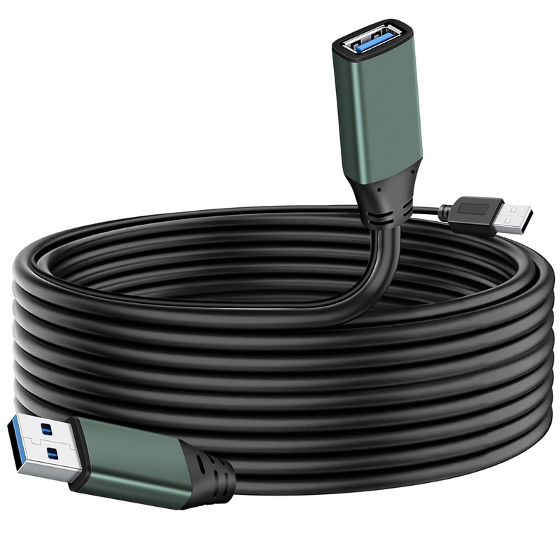 30FT USB 3.0 Active Extension Cable with Signal Booster, Type-A Male to Female f