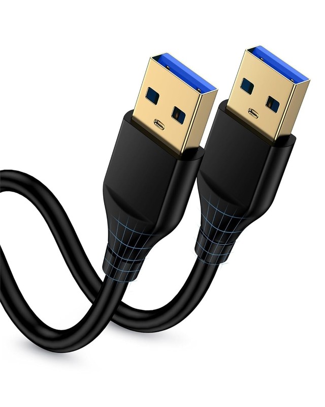 6ft USB A to A Cable for High-Speed Data Transfer – Perfect for PCs and Devices