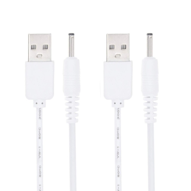5v Dc Power Cord Usb To Dc 3.5mm X 1.35mm Barrel Jack Adapter Connector Charging