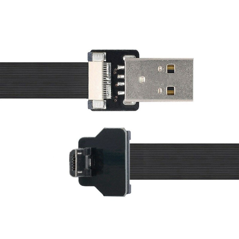 ChenYang Up Angled USB 2.0 Type-A Male to Micro USB 5Pin Male Data FPC Cable gallery