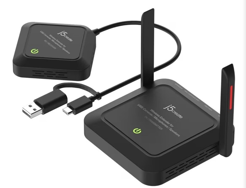 Wireless Extender for USB Webcam, Microphones, or Speakers, Ideal for Streami…