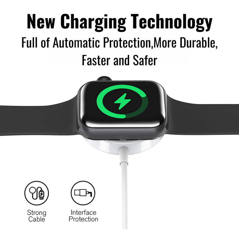 USB Charger 2/3 in 1 Magnetic Charging Cable For Apple Watch iPhone 5~14 Series gallery