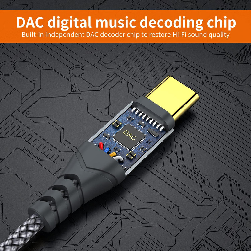 USB C to 3.5Mm Audio Aux Jack Cable (4Ft), Type C to 3.5Mm Headphone Car Stereo gallery