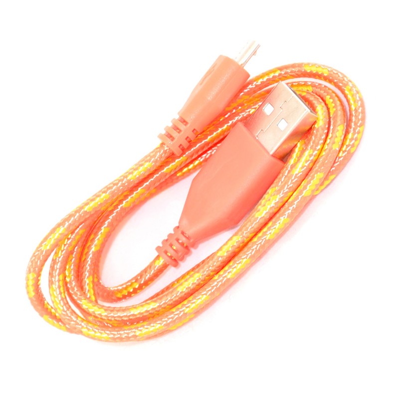 2x 6FT Round Braided Micro USB Data Sync Charger Cable For SAMSUNG, HTC, LG