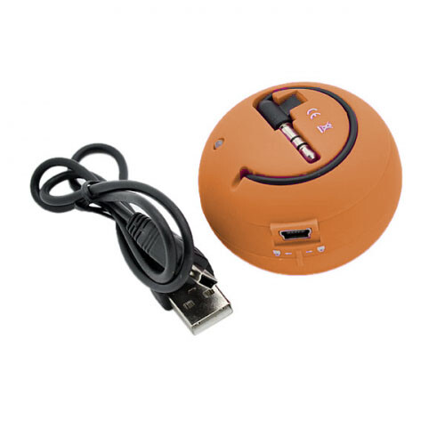 Wired Speaker Portable Audio Multimedia Rechargeable Orange for Cell Phones gallery