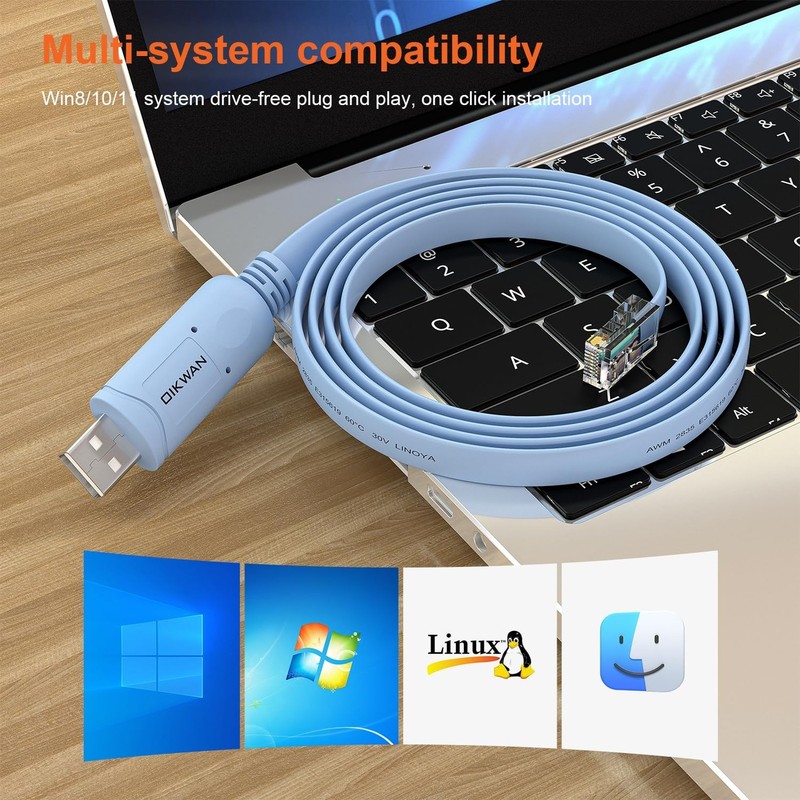 USB Console Cable,USB to RJ45 Console Cable for Cisco Router Switch gallery