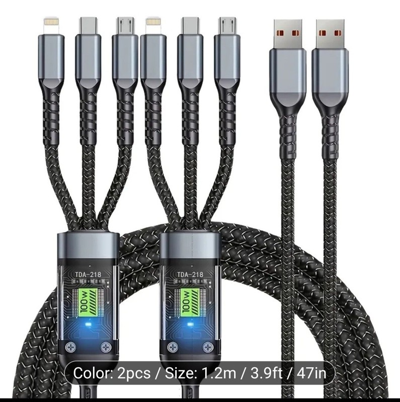 2/3pcs multi charging cable 3in 1 gallery