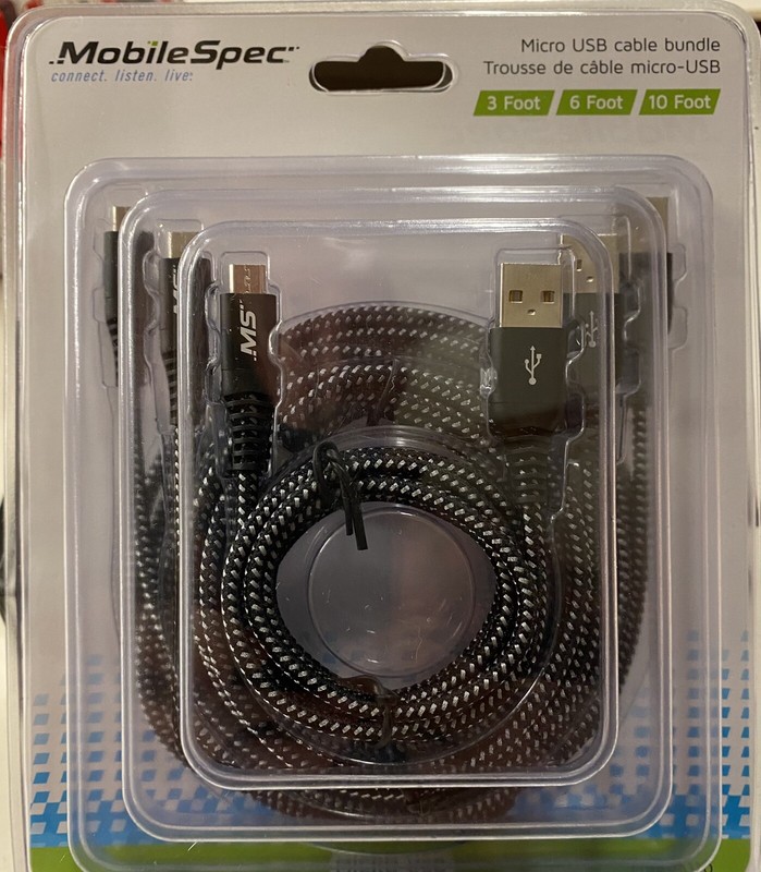 MobileSpec Micro USB Cable Bundle (MBB06110)