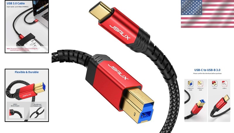 USB 3.0 Printer Cable Compatible with Docking Station gallery