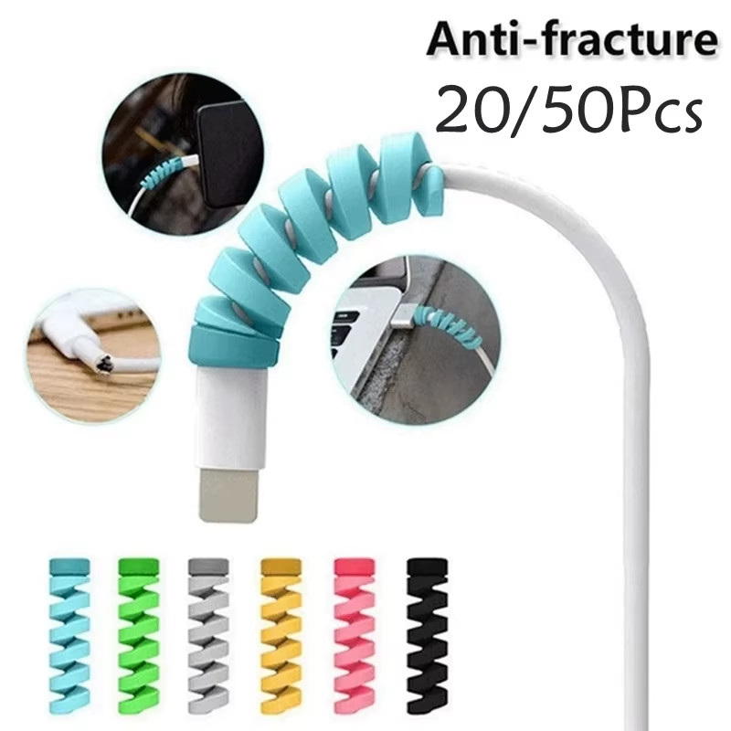Charging Cable Protector for Phones Cable Holder Ties Cable Winder Clip for Mous gallery