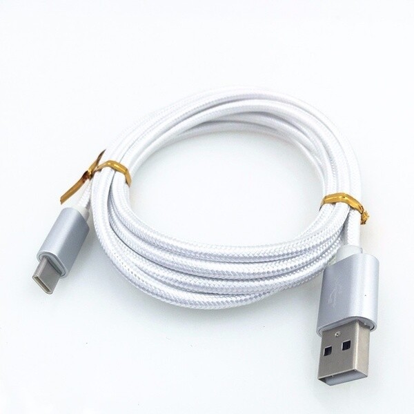 3-PACK Fabric Type C USB C Cable Fast Charging Charger Cord for Samsung Note 10+ gallery