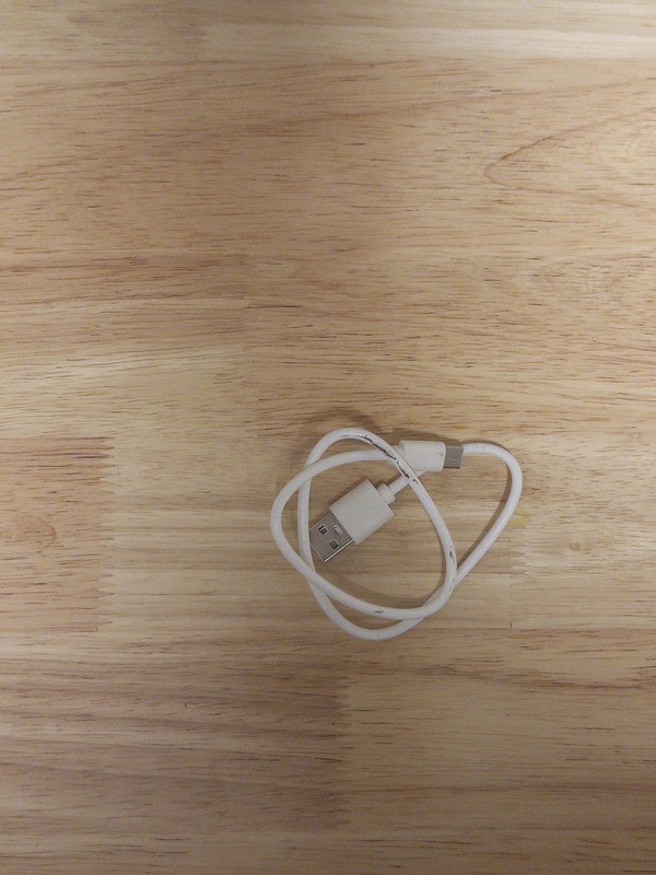 White USB-A To USB-C Charging Data Sync Cable Flexible Plastic Cord White