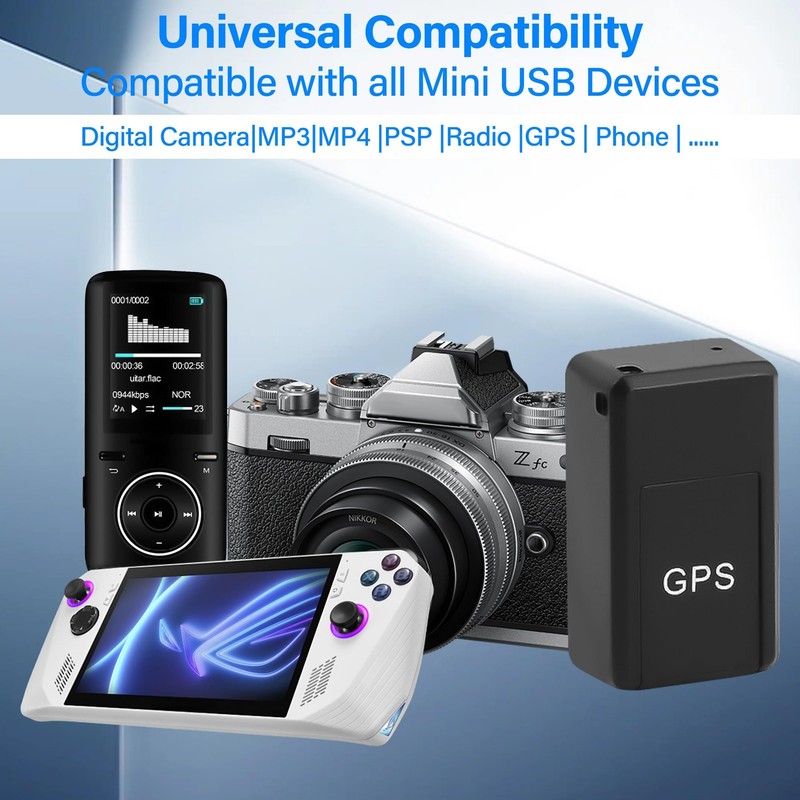 1FT USB C To Dual Mini USB Splitter Cable 2In1 3A Fast Charging Connector gallery