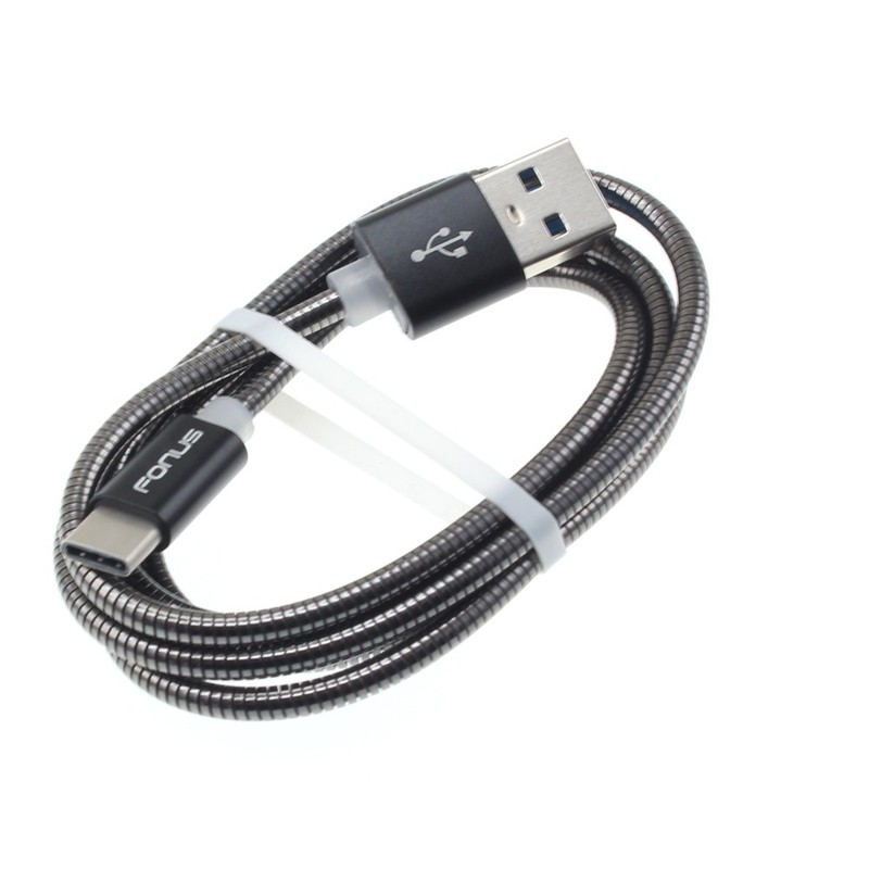 For Galaxy XCover7/XCover6 Pro – Metal USB Cable 3ft Type-C Charger Cord Power