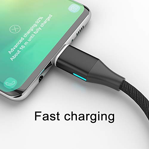 NetDot Gen10 2in1 Nylon Braided Magnetic Charging Cable Fast 3.3ft 3 black gallery