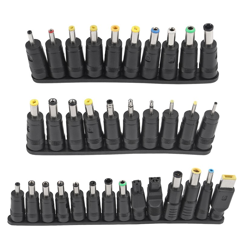 34 Pcs Universal DC Connectors Plug Kit Power Adapter Connector Jack Tips gallery