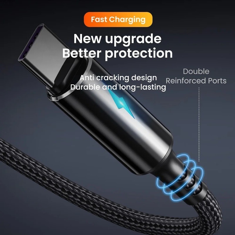 25cm Short USB Type C Cable 3A Data Micro USB Cable for iPhone Huawei Xiaomi gallery