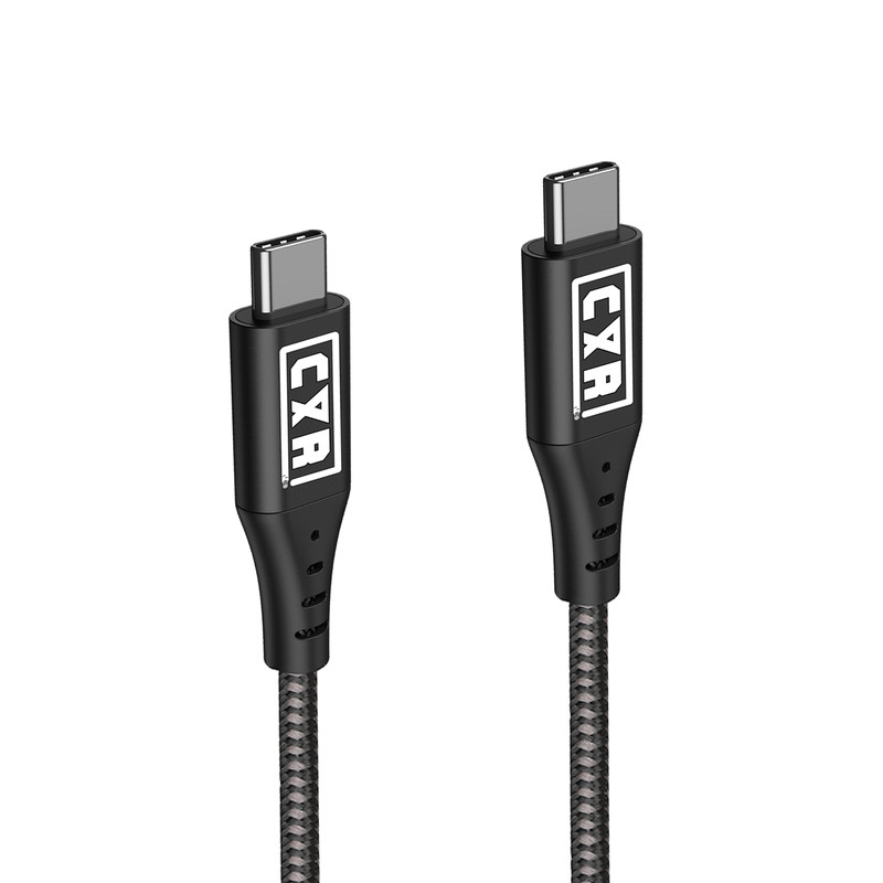 C&R Premium USB C Cable | Nylon Braided | USB3.2 Gen2 20Gbps 100W Fast Charge 4K