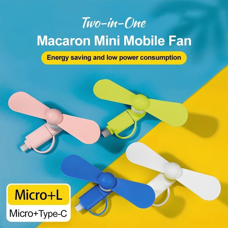 Type C Mini Portable Fan for Phone MicroFan for SmartPhones for iPhone 17 16 15 gallery