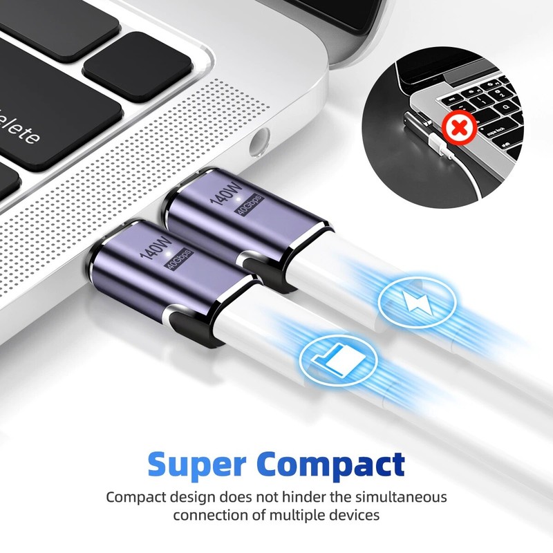 USB Type-C Magnetic Connector 24Pin USB4.1 Thunderbolt4 Extender 140W 8K UltraHD gallery