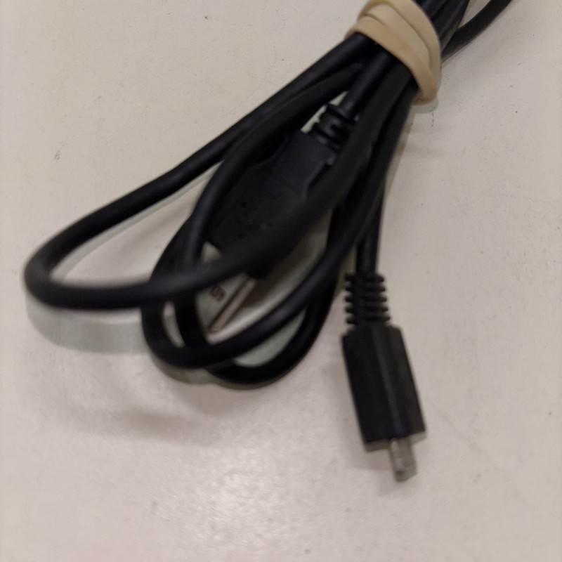 USB-A to Micro USB Cable Black – Charging/Data Cord – Approx. 3 ft
